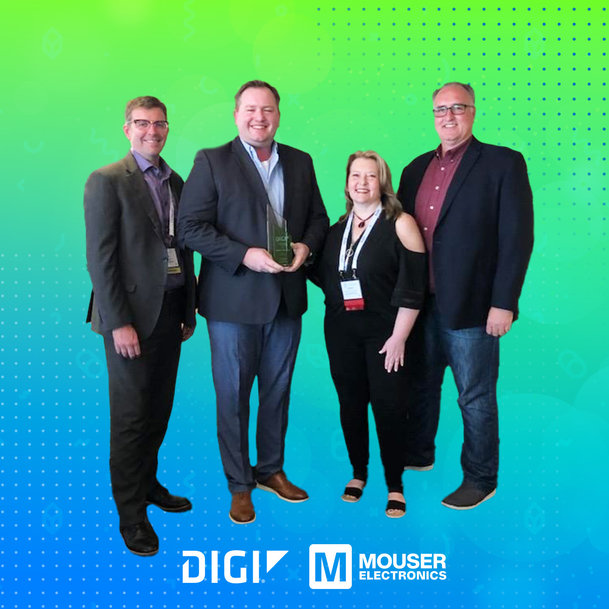 Mouser riceve il premio NPI Distributor of the Year da Digi International